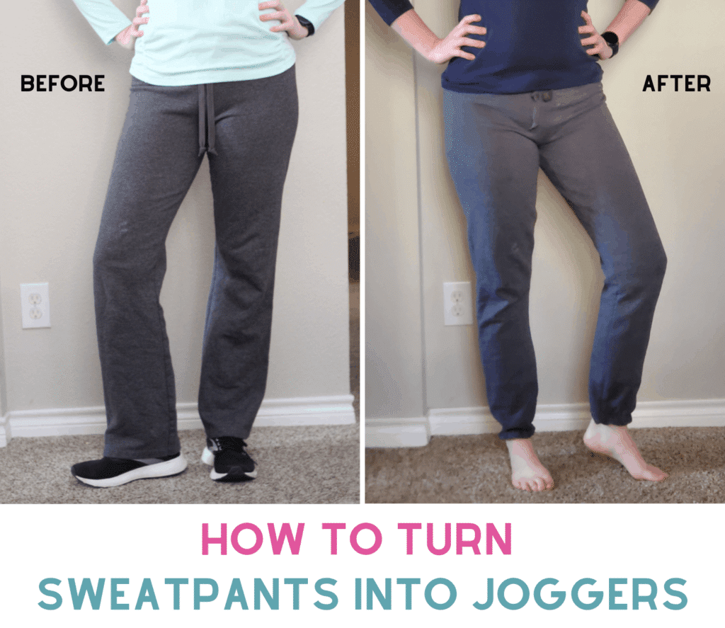how to sew jogger pants from wide track pants