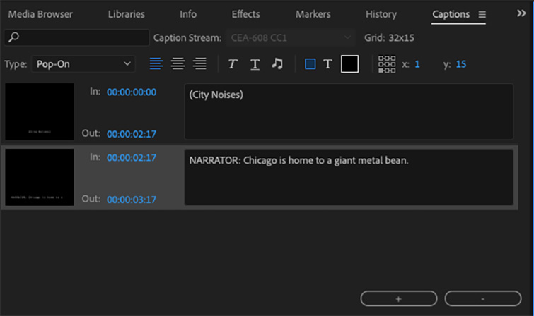 Video Editing 101: How to Add Titles and Subtitles in Premiere Pro - Subtitle Panel