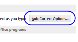 AutoFormat As You Type options