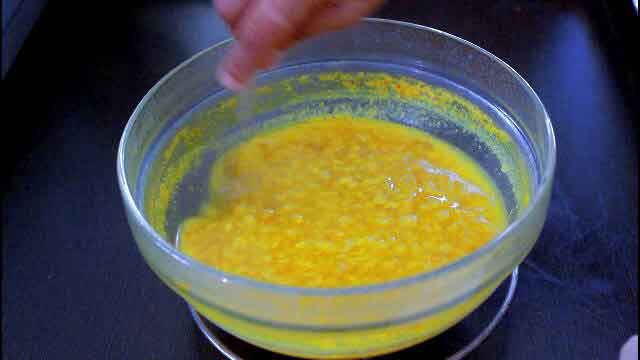 Dal tadka in the Microwave