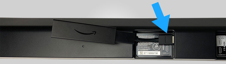 Connecting Fire Stick to Soundbar's HDMI Input - Smaller