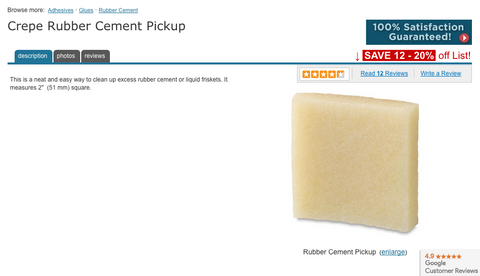 Get rubber cement to help you clean your skateboard at a cheap price