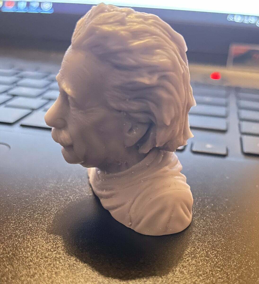 Einstein Bust 0.025mm Grade 1 Height - 3D Printer
