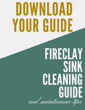 Fireclay Farmhouse Sink Cleaning Instructions