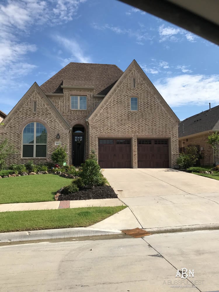 Trying to decide how to choose tiles for your home? I've been driving around my neighborhood for inspiration! Love the brick options for this exterior brick house under construction. # exterior # interior # interior # interior