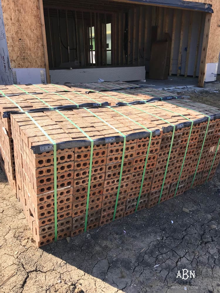 All these brick pallets will come together to make the exterior of our new home look amazing! Are you struggling with how to choose tiles for your home? You have a lot of options - here