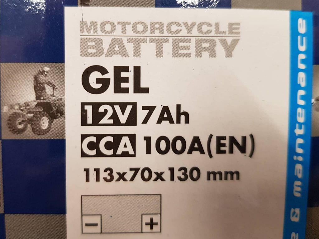 GEL ATV battery