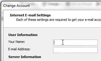 change the way your name is displayed in outlook 2010