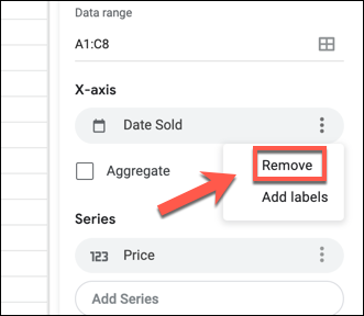 Google Sheets Chart Editor Remove Labels