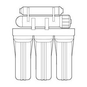 polyspun residue filter and carbon block filter