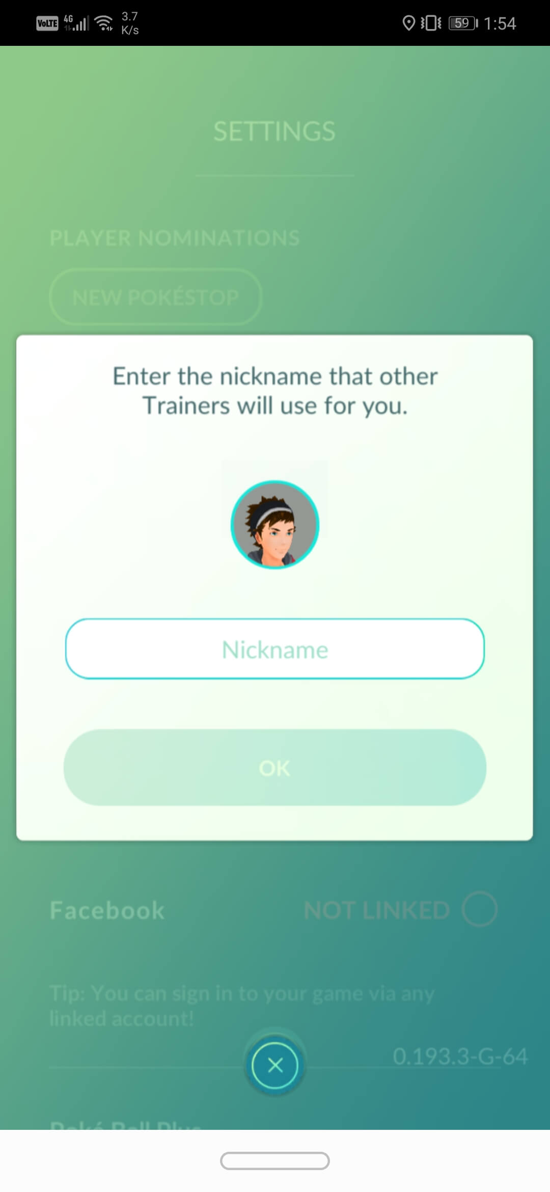Enter the new player name you want to set and press ok | How to change Pokémon name after new update