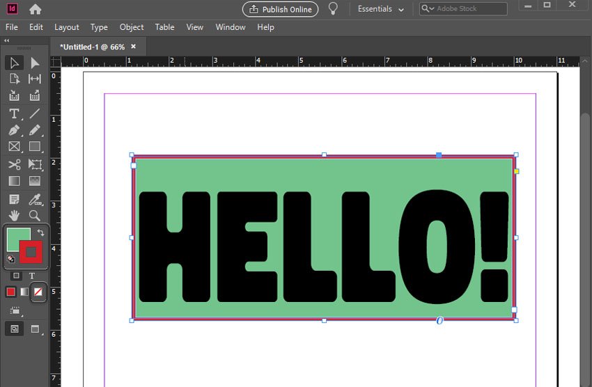 how to change text color in indesign