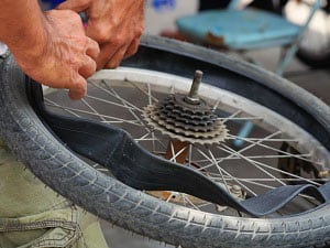 remove bicycle wheel