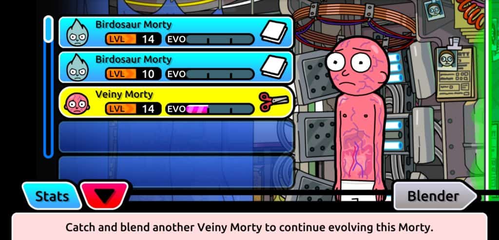 Grow your Mortys in single-player and multiplayer Pocket Mortys