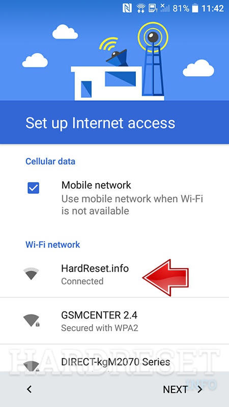 HTC provides wifi network connection