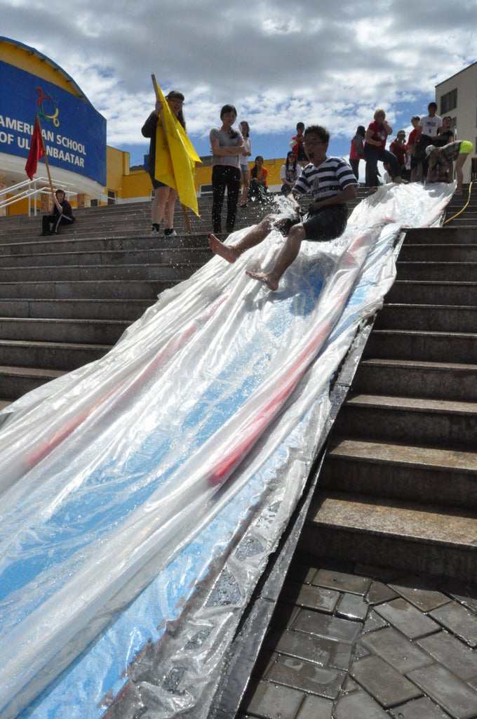 5. DIY water slide