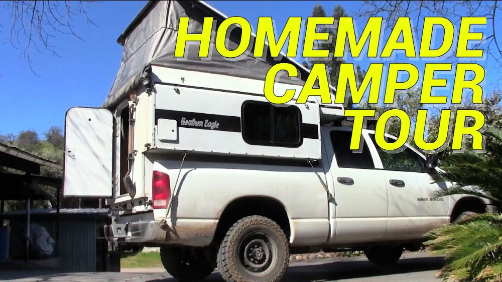 Homemade camper tour