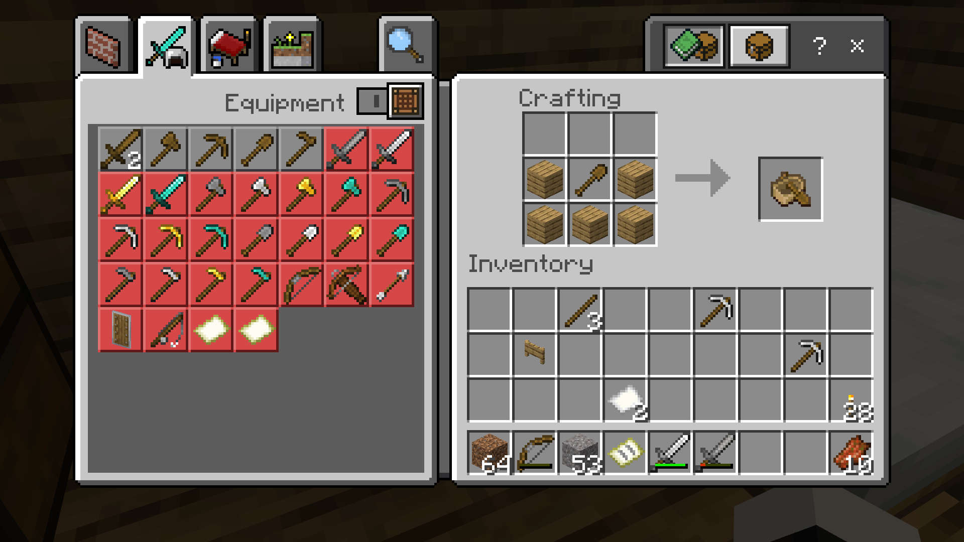 This is the boat recipe for Minecraft Bedrock version. It