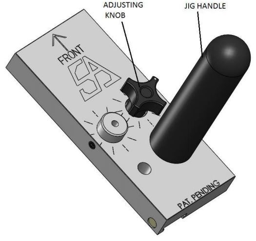 1911 build step4 install adjustment knob handle