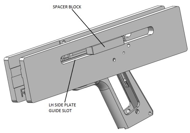 1911 build step5 install spacer block jig side plate