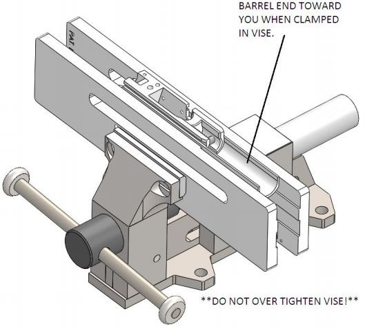 1911 build step10b clamp assembly vise