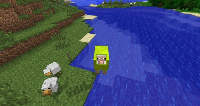 Lemon Green Sheep (Image via Planetminecraft)