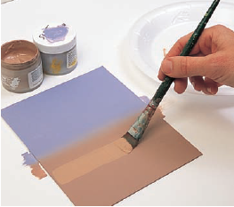Increase the transparency of the paint color and reapply a color