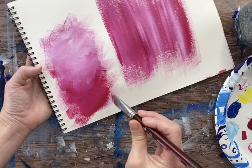 how to mix acrylic paint