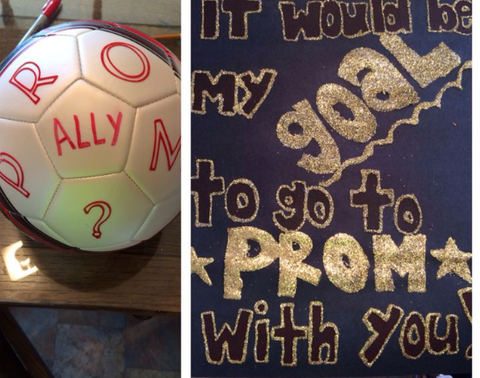 Football Promise Ask for ideas | Record a date for prom