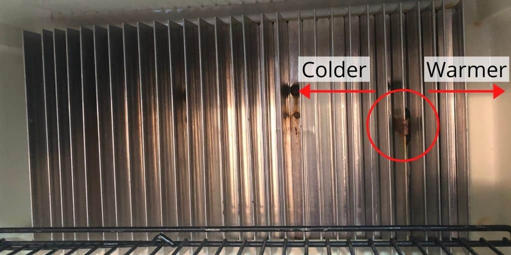 norcold rv regulates the refrigerator temperature on the fins