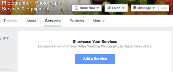 add a facebook service