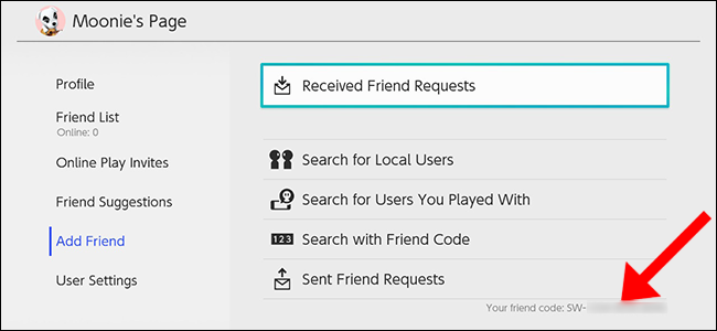The "Add friend" menus on the Nintendo Switch.