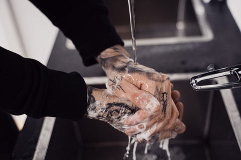 Hand wash tattoo