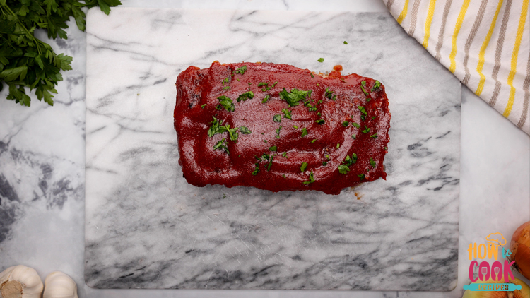 Homemade meatloaf dinner