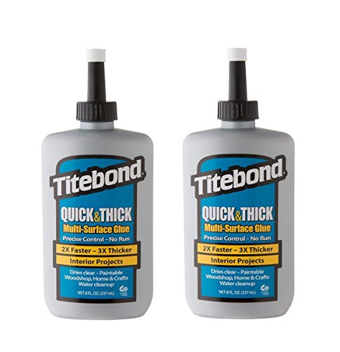 Titebond Quick & Thick Multi-Surface Glue (2-Pack), 8 oz