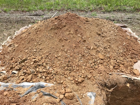 The third and final layer of soil from a grave