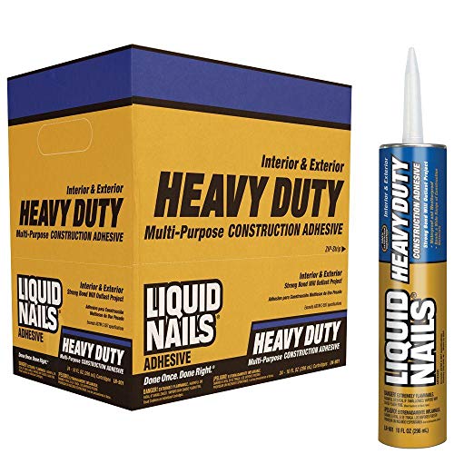 12 Pack Heavy Duty Construction Adhesive LN-903 Liquid Nails, Tan