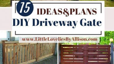 15 DIY Driveway Gate Ideas_ How To Build A Driveway Gate