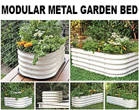 Modular metal garden bed